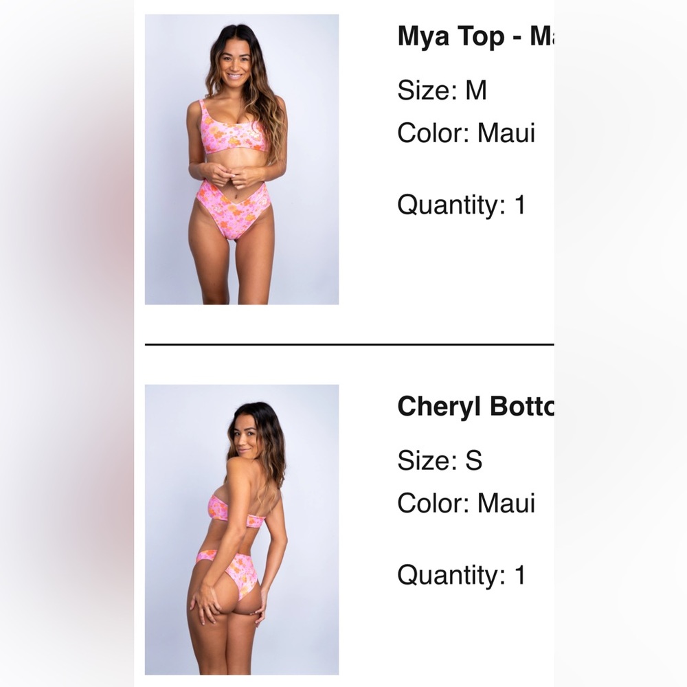 Skatie MAUI Mya Top M & Cheryl Bottom S - Picture 3 of 6
